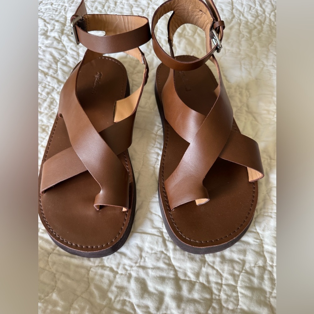 Natasha Flatform sandal - brown 8 1/2
